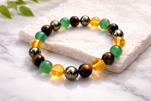 Premium Natural Chakra Healing Bracelet – Multi-Gemstone Energy Balance & Protection Band.