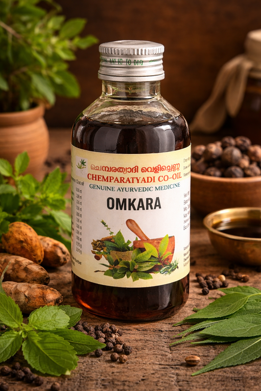 Omkara Chemparatyadi Keratailam (Coconut Oil Base) – Traditional Ayurvedic Hair & Scalp Care Oil